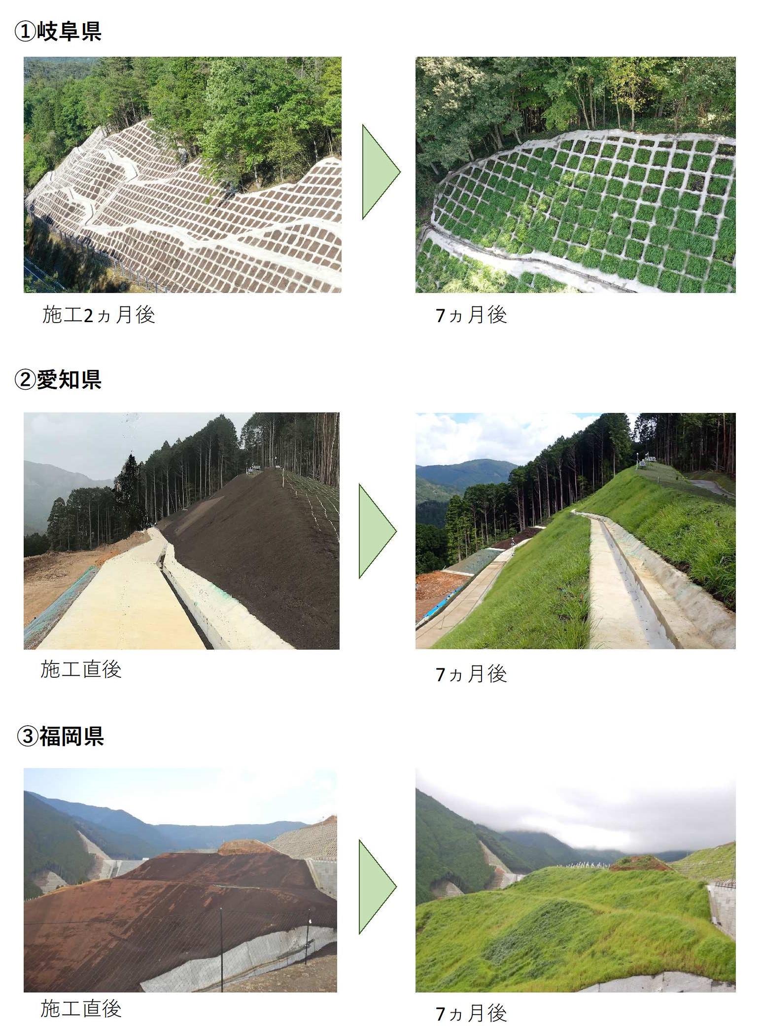 原風景緑化工法の施工事例