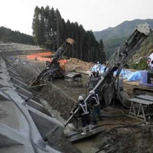 田代地区地すべり対策工事